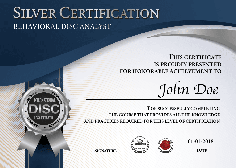 Certificação DISC Silver